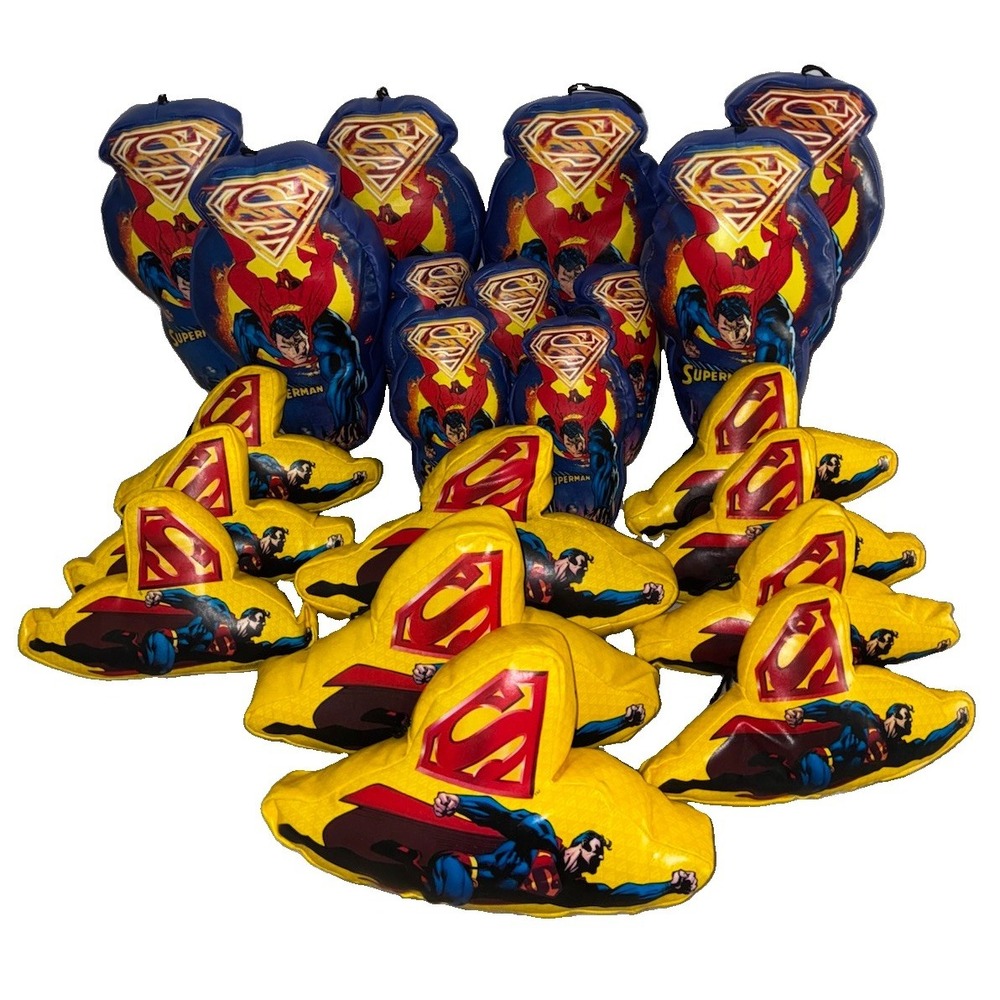 Vintage DC Superman Plush Toy 2006 One Stop Toy Lot Of 21  Party Decor *flaw
